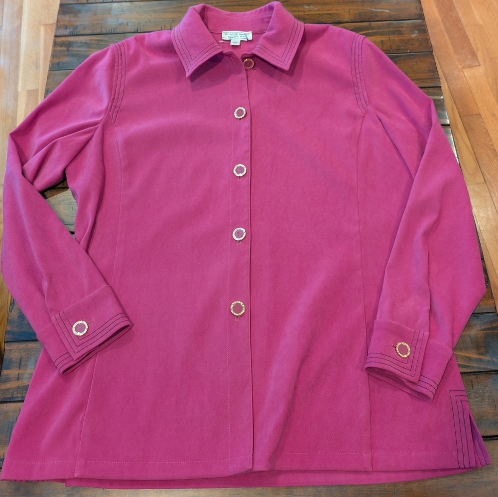 St. John Sport Button Down Jacket Lightweight - image 1